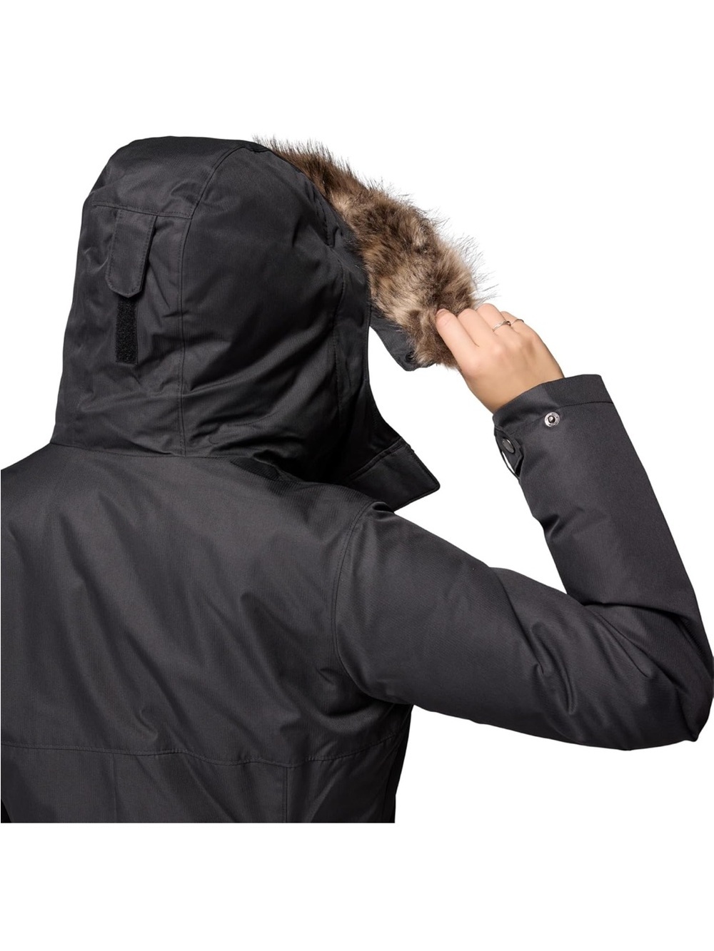 Columbia Omni-Heat Insulated Black Puffer Jacket Coat WW0885 Women’s 1X - Picture 5 of 8